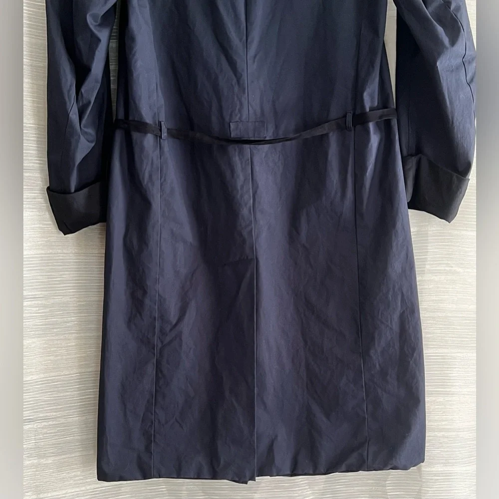 ❌SOLD❌Hannoh Wessel Navy Trench-Style Cotton Coat made in Italy |38 - Picture 5 of 15